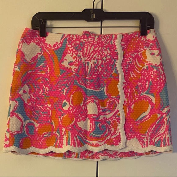 Lilly Pulitzer Dresses & Skirts - NWOT Lilly Pulittzer Michelina Vibrant Pink and Orange Women's Skort
